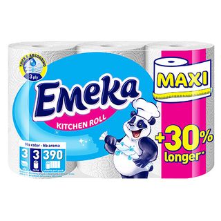 Emeka кухненска ролка бяла 3 пласта 390 къса 3бр \ 00091308