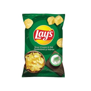 LAY'S Chips smantana si verdeata 170g