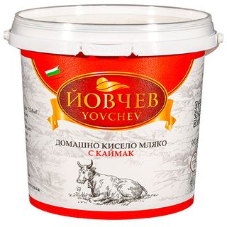 Йовчев Домашно кисело мляко с каймак 3,8% 990г / 00080544