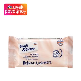 Sanft&Sicher vlažni toalet papir Deluxe - kašmir, 10kom