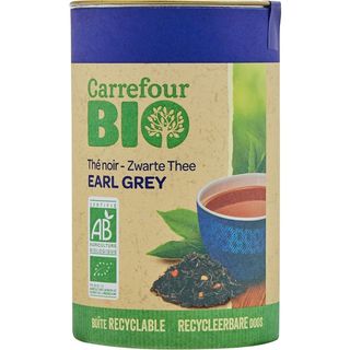 Carrefour Bio – Ceai Negru Aromatizat, Cu Aroma De Bergamota Si Coaja De Portocala, Ecologic 100G