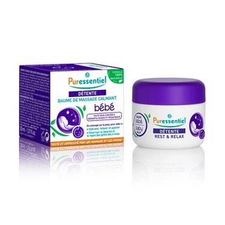 Unguent de masaj cu 5 uleiuri esentiale RestRelax Baby,30 ml,Puressentiel