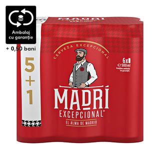 Madri Excepcional Bere Blonda, Doza 6X0.5L (5+1)