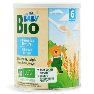 Cereale Naturale Pentru Bebelusi, De La 6 Luni, Organic Carrefour Baby Bio, 220G