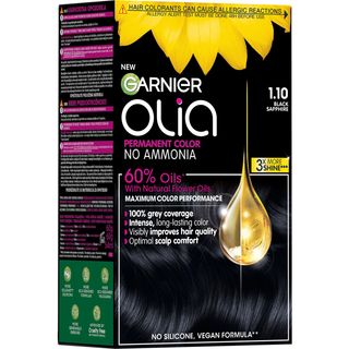 Garnier, Vopsea permanenta pentru par, fara amoniac, 1.10 Black Sapphire (ID 70449)