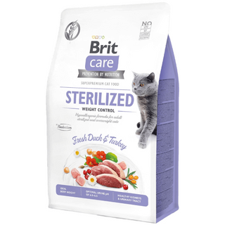 Hrana uscata pentru pisici Brit Care Cat Grain Free Sterilized Weight Control 400g