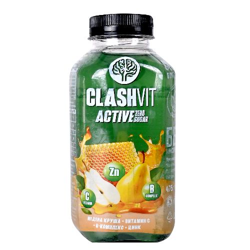 CLASHVIT Витаминна вода Active Медена круша 0.475 Л