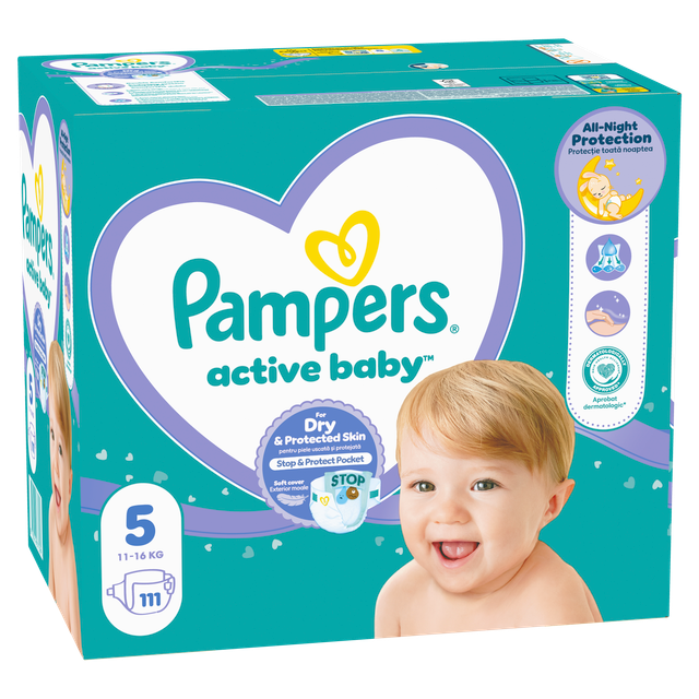 Памперс Active Baby Джуниър Mega Box