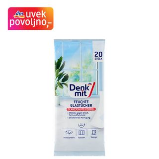 Denkmit vlažne maramice za čišćenje stakla, 20kom
