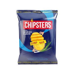 FLINT CHIPSTER`S Chipsuri ondulați cu sos de cașcaval/ceapă 100g