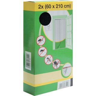 Zavjesa za insekte 2x60x210cm za vrata crna Mako 000-1101