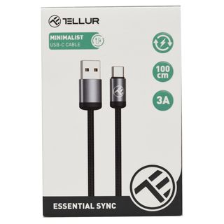 Tellur, Cablu minimalist USB la USB-C, 1m (ID 69082)
