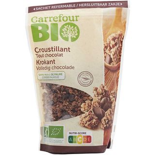 Muesli Crocant Cu Ciocolata 375G Carrefour Bio