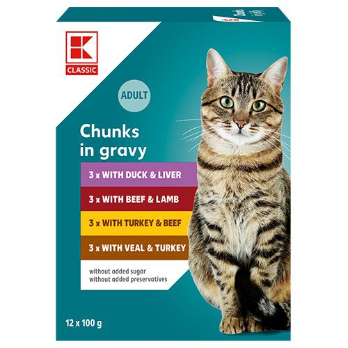 K-Classic пауч за котка късчета в сос