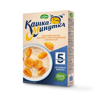 КАШКА-МИНУТКА Fulgi de ovaz cu caise 185g