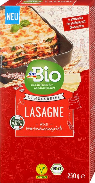 dmBio lasagna ECO, 250g