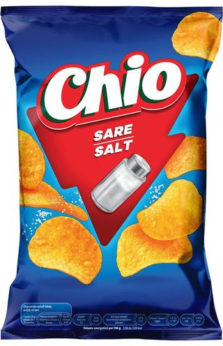 Chipsuri cu sare Chio, 125 g