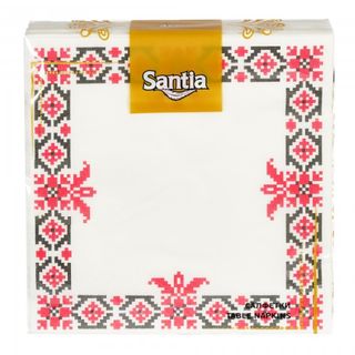 Santia Салфетки шевица 1/4 33х33 2 пласта 40 БР / 38945093