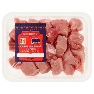 Hanul Boieresc Carne din pulpa de porc pentru gulas 500 g