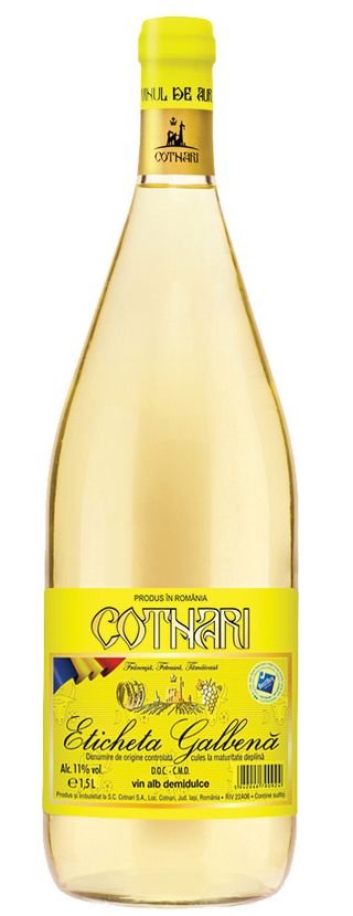 Cotnari et.galbena Vin alb dmd 1,5 l