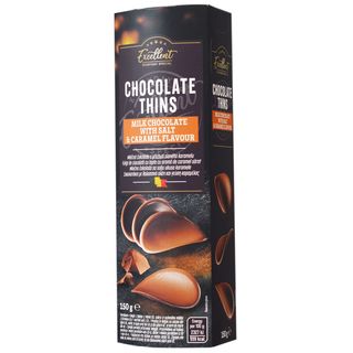 Excellent, Fulgi de ciocolata cu lapte cu aroma de caramel sarat 150g (ID 67667)
