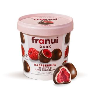 3252 - Малини Franui с бял и черен шоколад 150гр