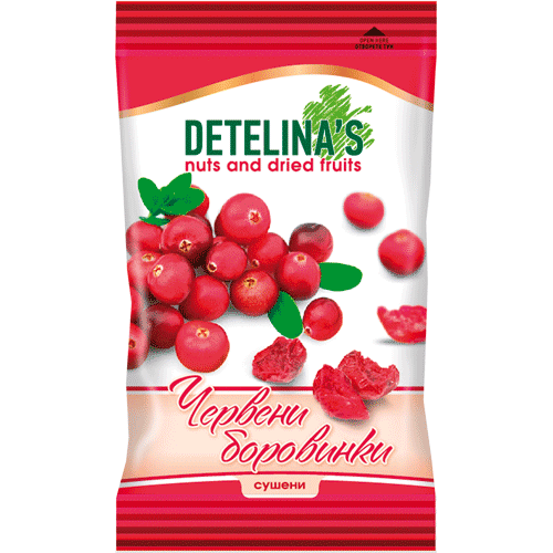 Детелина Сушени червени боровинки