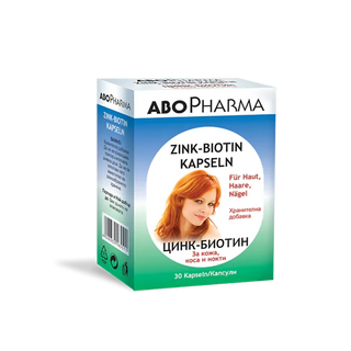 Цинк - Биотин капсули за коса, кожа и нокти х30 Abopharma