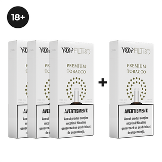 3 cutii de pods FILTRO Premium Tobacco 20 mg/ml + 1 cutie cadou