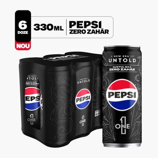 Pepsi, Băutură carbogazoasă Max zero zahăr doză 6x330ml
