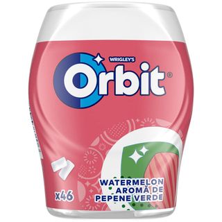Guma de mestecat cu aroma de pepene rosu Orbit, 46 bucati, 64 g