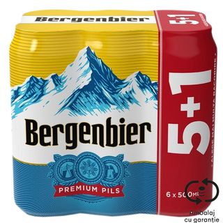 Bergenbier, Bere blonda pasteurizata 5+1 x 0.5L (ID 42865)