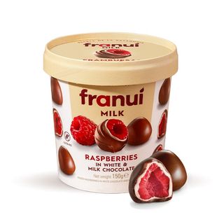 3251 - Малини Franui с бял и млечен шоколад 150 гр