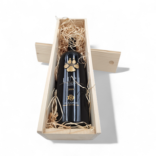 Pachet Cadou Vin Rosu Gitana Lupi 14.5%, 0.75L