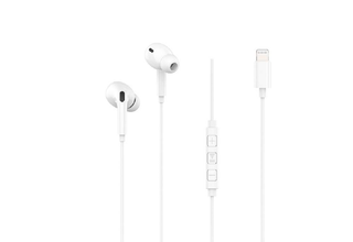 Casti Stereo Cellara Cu Manson Si Fir Lightning  - Alb,CL77079