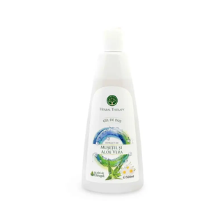 Gel de duș cu extract de Mușețel și Aloe Vera + Ulei de Cânepă 500 ml