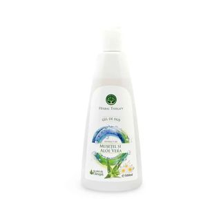 Gel de duș cu extract de Mușețel și Aloe Vera + Ulei de Cânepă 500 ml