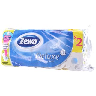 Tp Deluxe Pure White 3Sl 10 Zewa