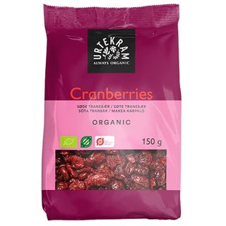 URTEKRAM FOOD organic brusnice suve 150 GR | 5701058011356