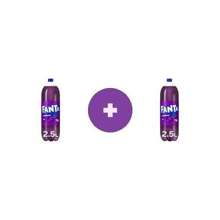 2 x Fanta Bautura carbogazoasa Fanta Madness Struguri 2.5l