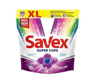 SAVEX Capsule-gel pentru rufe Super Caps Color 42buc 
