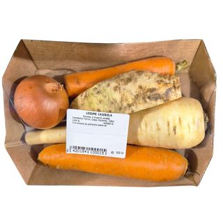Legume la caserola: morcov, ceapa, pastarnac si telina, 500 g