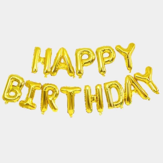Растяжка фольгированная "Happy Birthday"