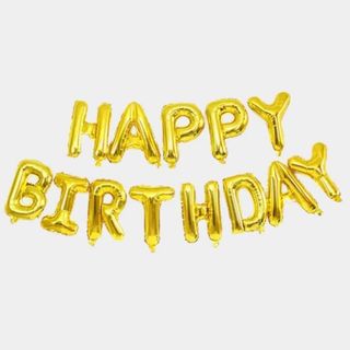 Растяжка фольгированная "Happy Birthday"