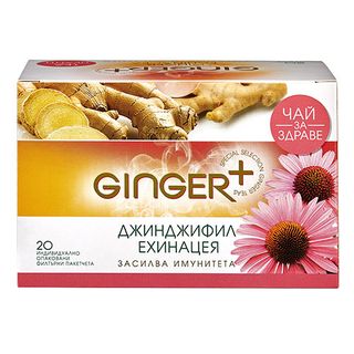 Ginger + чай джинджифил, ехинацея 30г / 20671757
