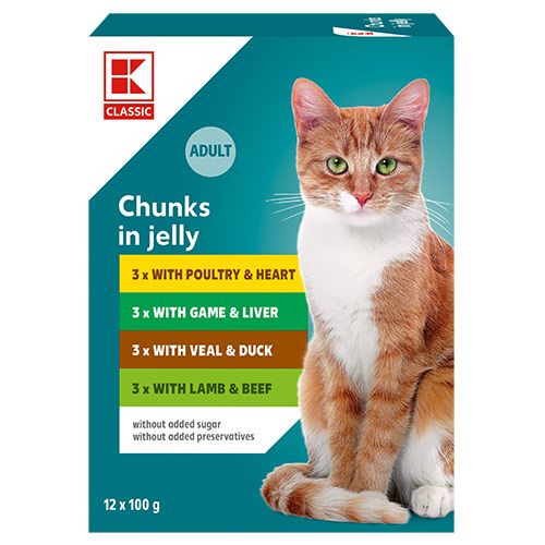 K-Classic пауч за котка късчета в желе