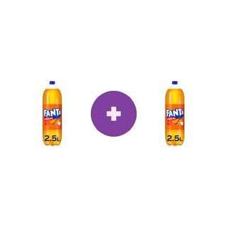 2 x Fanta Bautura carbogazoasa Fanta Portocale 2.5l