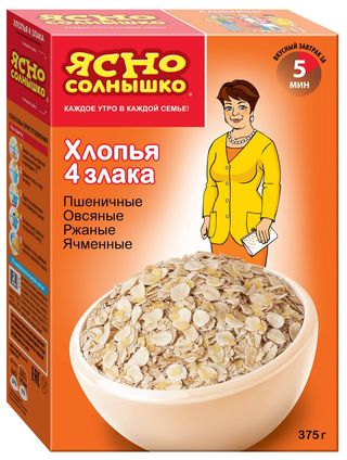 ЯСНО СОЛНЫШКО Fulgi  4 cereale 375g