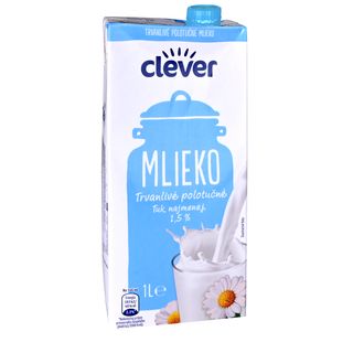 Clever UHT мляко 1.5% 1 Л / 38948609