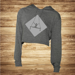 AREAL TELA SPLIT siva ženska majica crop top veličina S